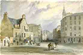 A view of the Bridgegate water-colour